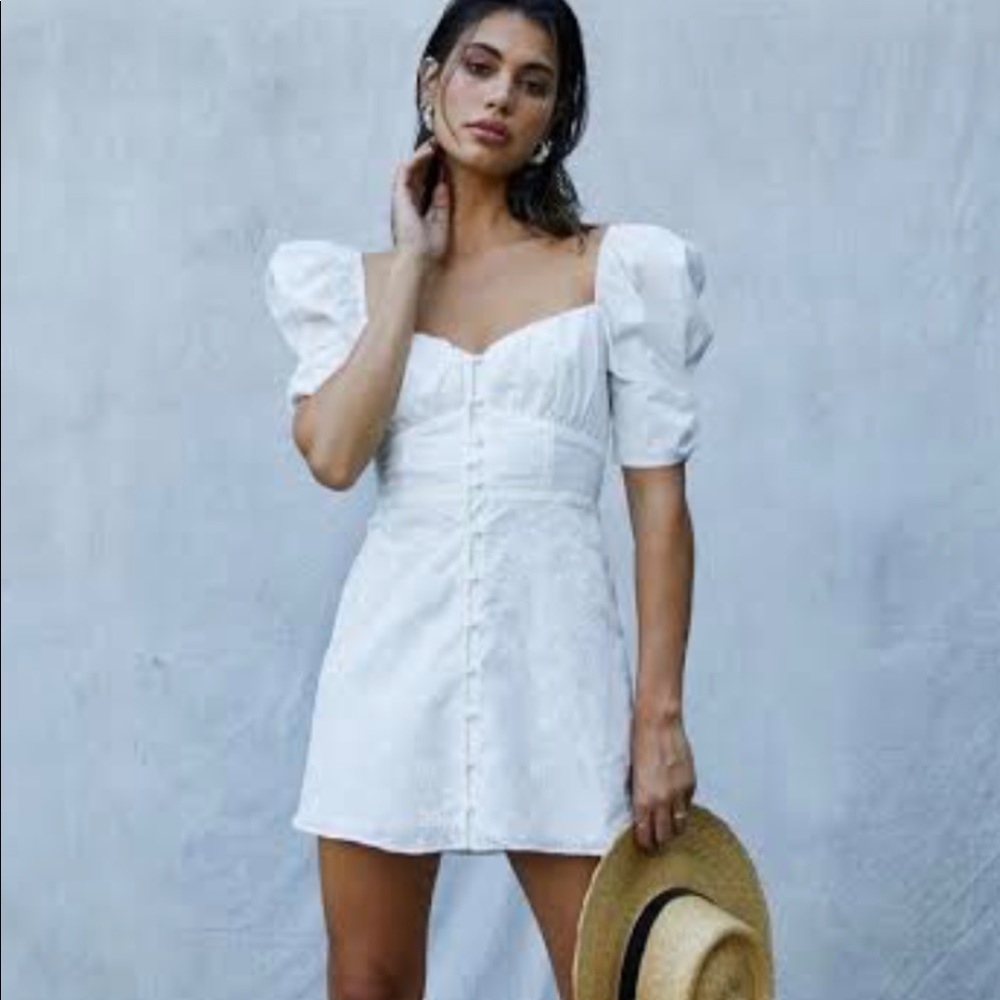 Puffy sleeve dress